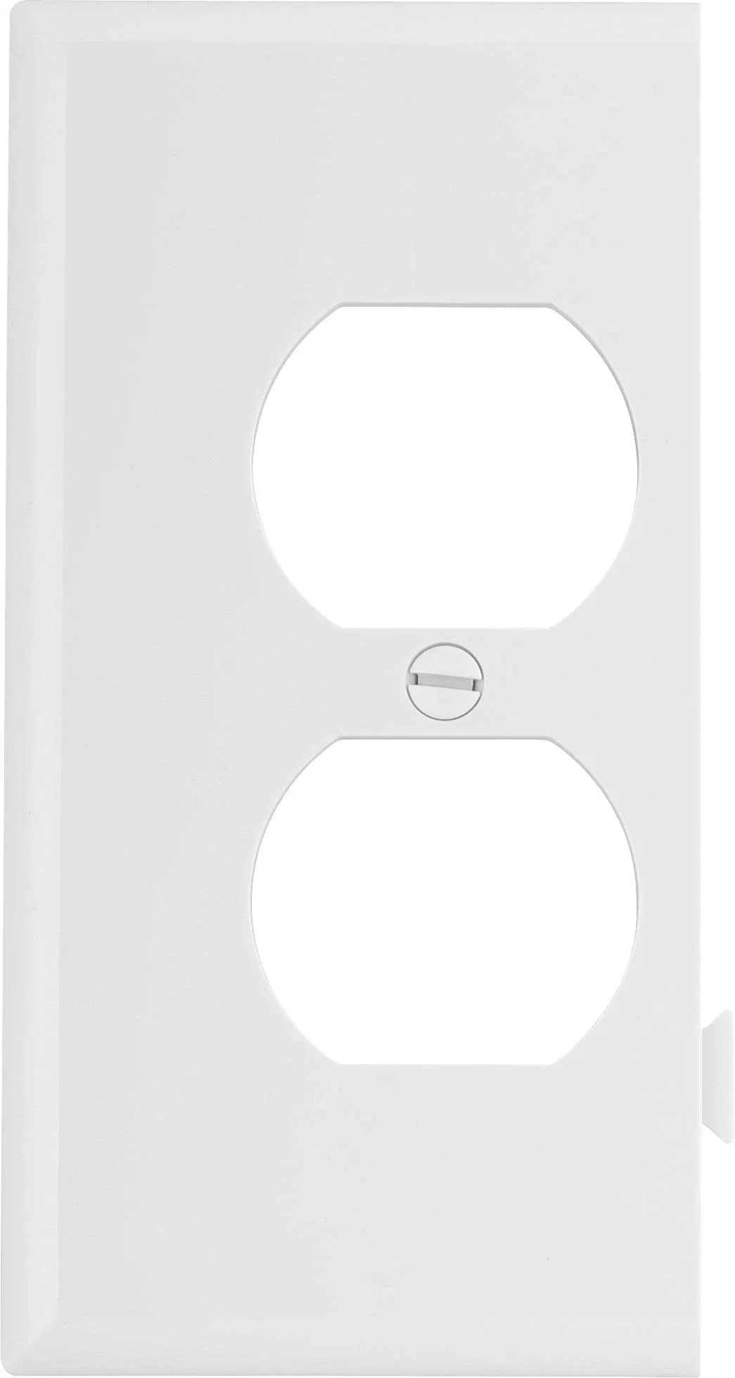 Cooper STE8W Wallplate Sectional Duplex Receptacle Polycarbonate Mid-Size End White