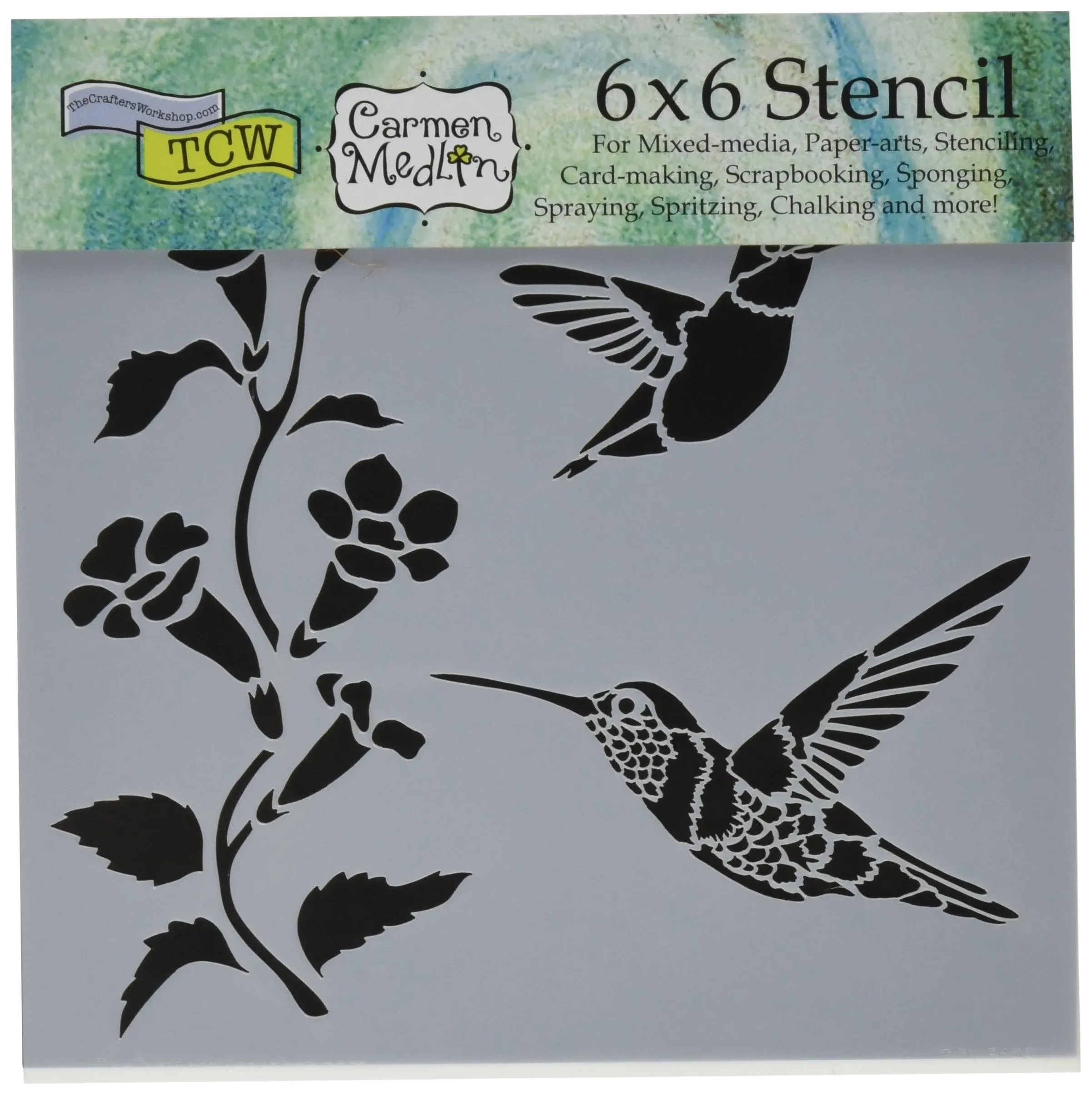 Crafter's Workshop Template 6"X6" Hummingbirds