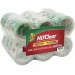 Duck® Heavy-Duty Carton Packaging Tape, 3" Core, 1.88" X 55 Yds, Clear, 24/pack