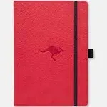 Dingbats A5 Wildlife Notebook Journal Hardcover, Cream 100gsm Ink-Proof Paper, 6.1 x 8.5 inches, 192 pages (Red Kangaroo, Lined)