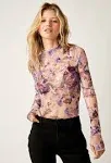 Free People Printed Lady Lux Layering Fallen Rose Combo x Small