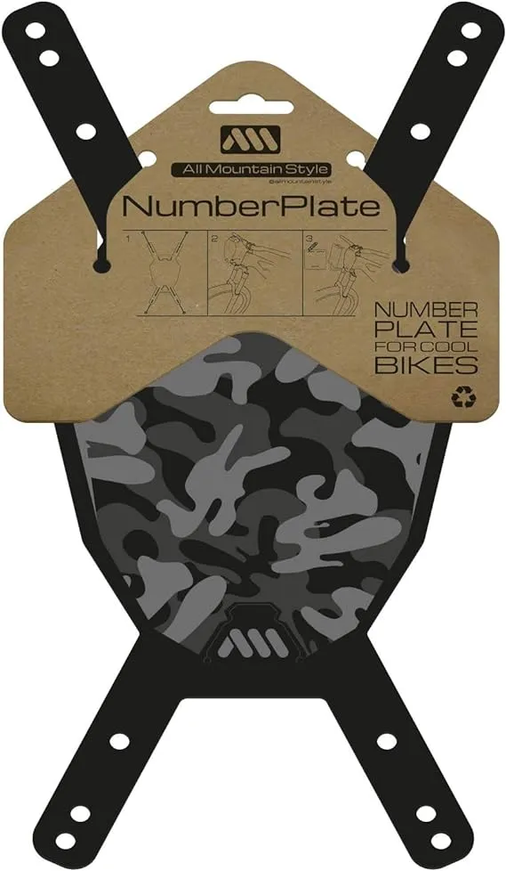 All Mountain Style AMS Number Plate (Fits For Downhill and Enduro Bikes)