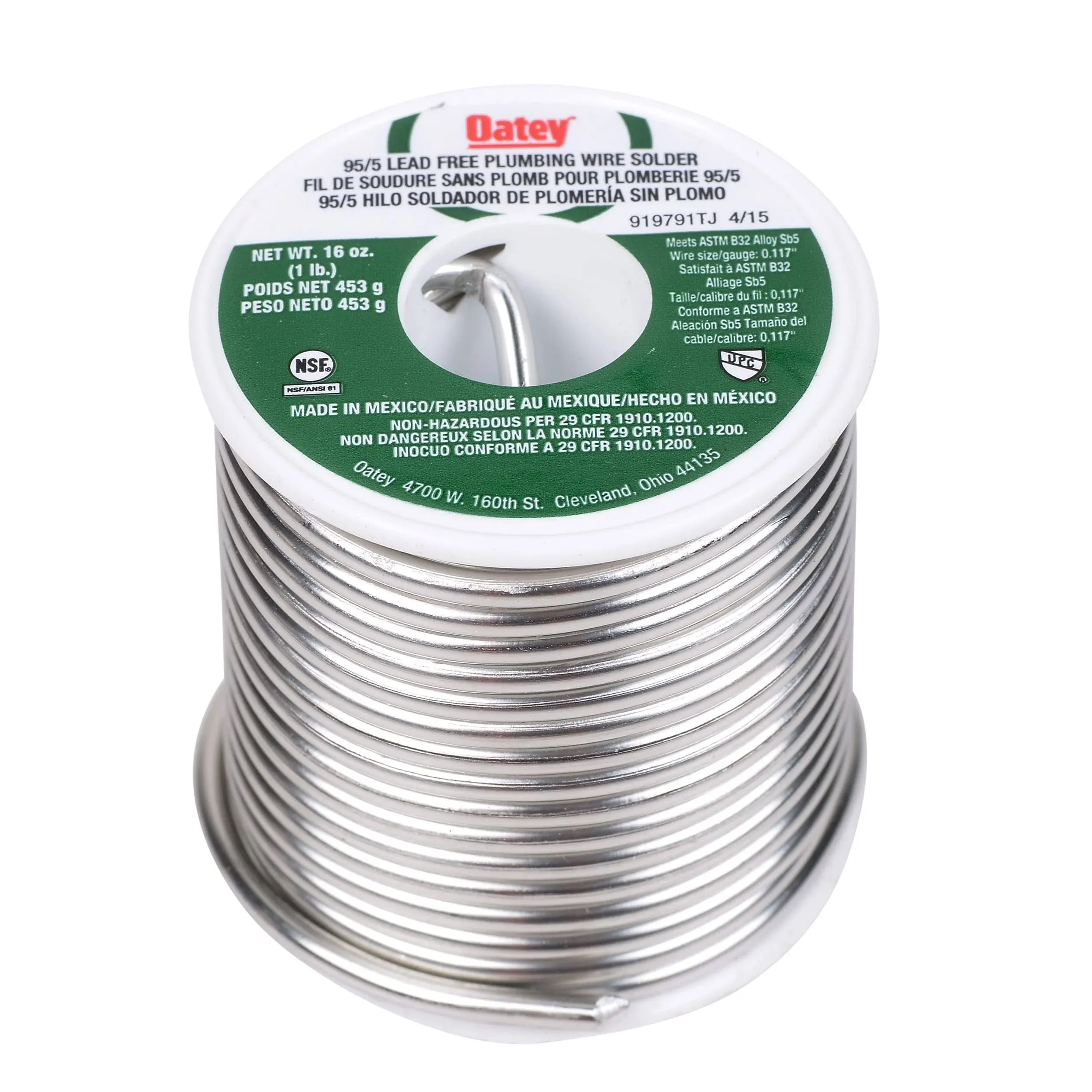 Oatey Lead Free Plumbing Solder