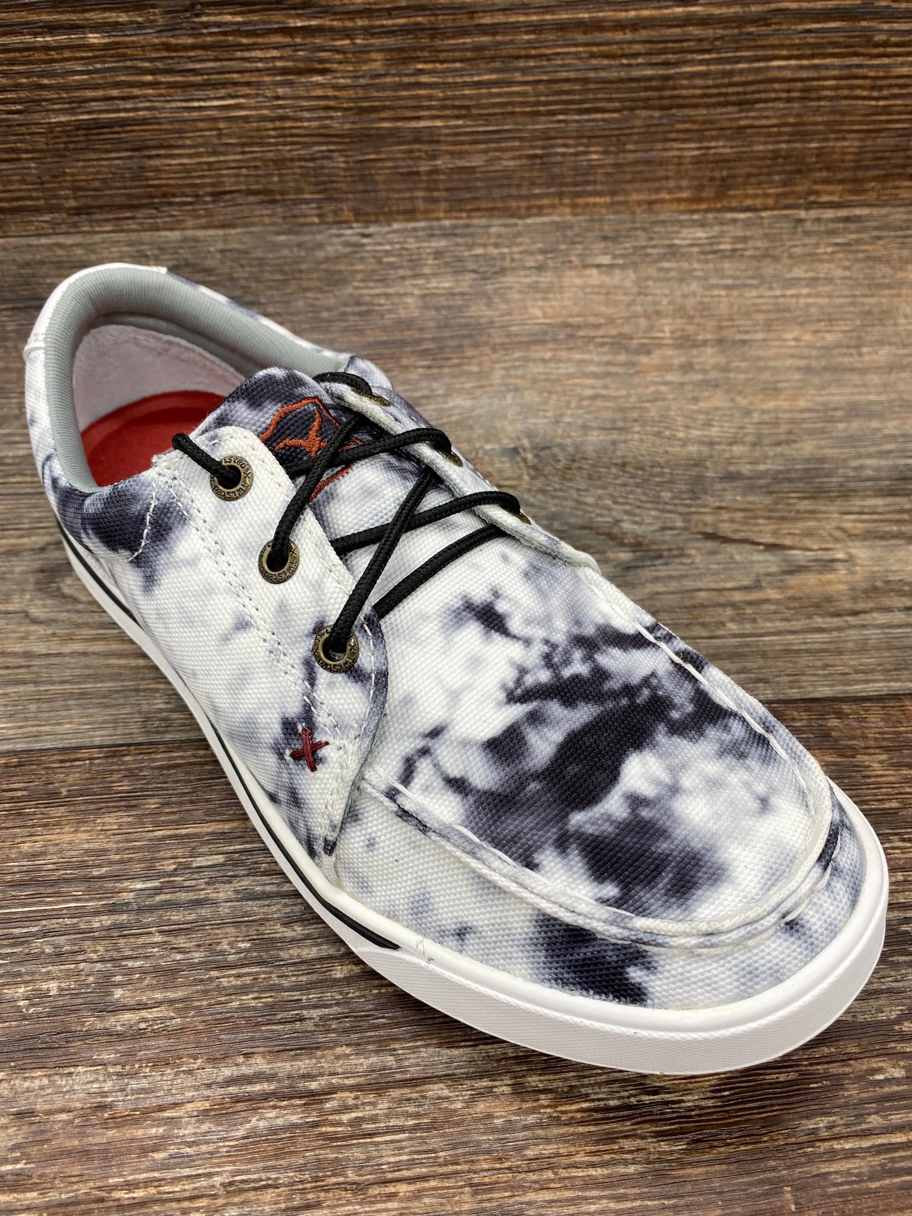 Twisted X Casual Shoes Womens Kicks Black White Tie Dye WCA0041