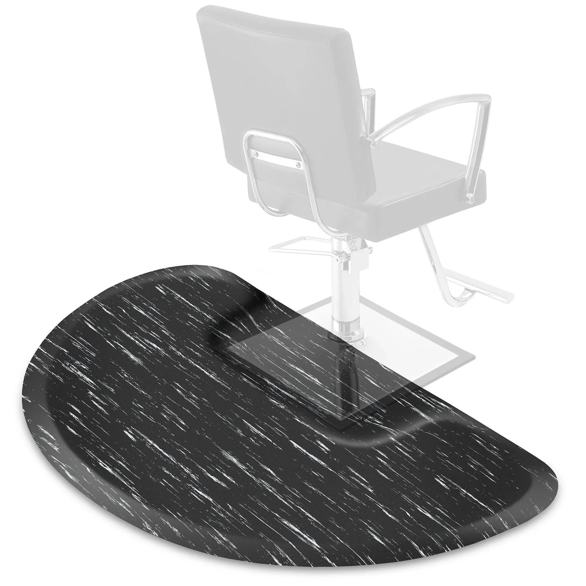 Saloniture 3 ft. x 5 ft. Barber & Salon Floor Mat for Square Chair Base - 1/2 in ...