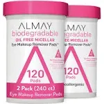 Biodegradable Makeup Remover Pads, Micellar Gentle, Hypoallergenic<wbr/>, Fragrance...