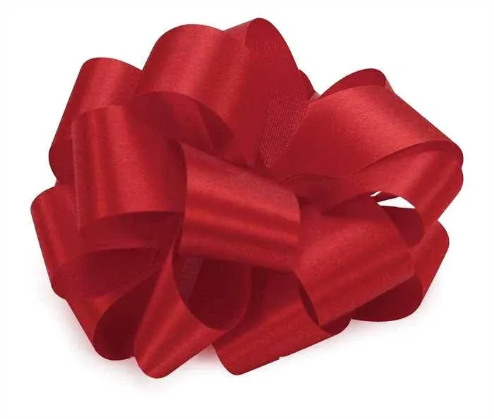 #9 Red Satin Acetate Ribbon (100 Yards)