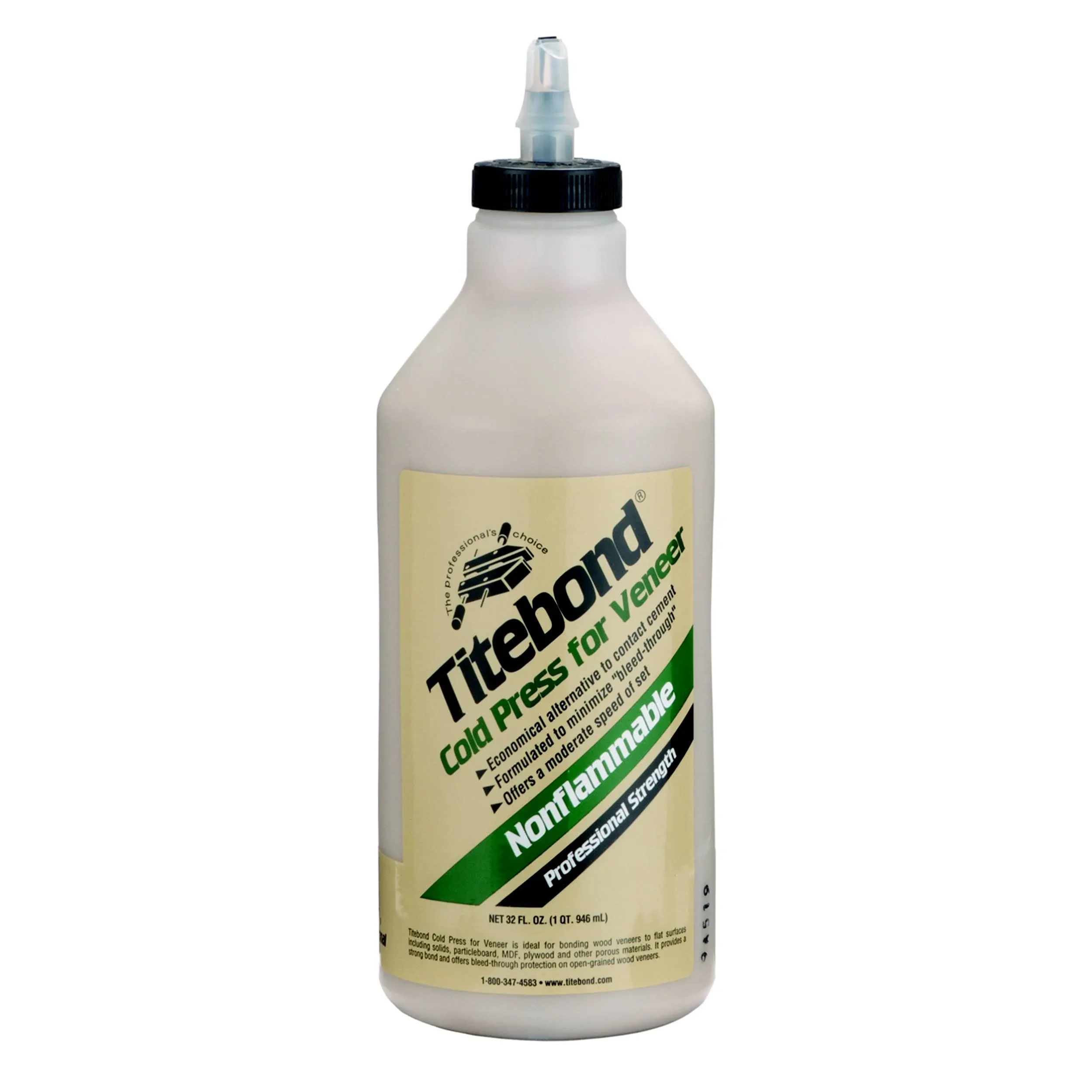 Titebond 5175 Glue, Cold Press for Veneer, 1 Quart, Brown