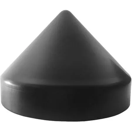 Marine Dock Piling Cone, Piling Cap, 100% Polyethylene Material, Lasts Up to 10+ Years, Made in USA (Black, 9.5 inch)