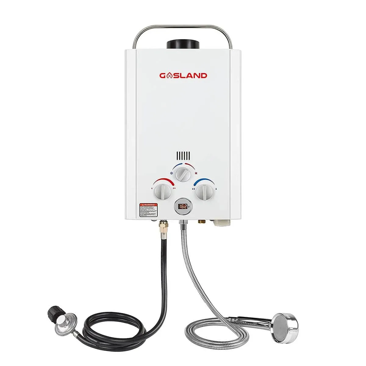 Portable Propane Tankless Water Heater - 1.58GPM 6L Digital Screen