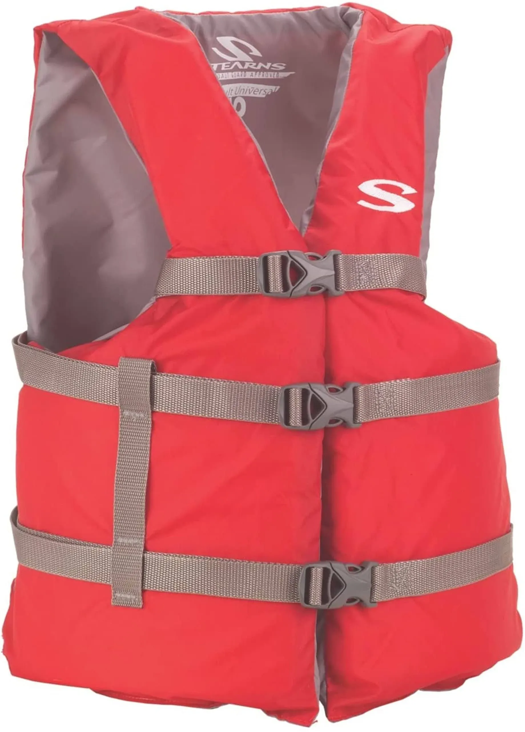 Stearns Adult Classic Series Life Vest, USCG Approved Type III Life Jacket with Standard & Oversized Fits, Great for Boating, Swimming, Watersports, & More