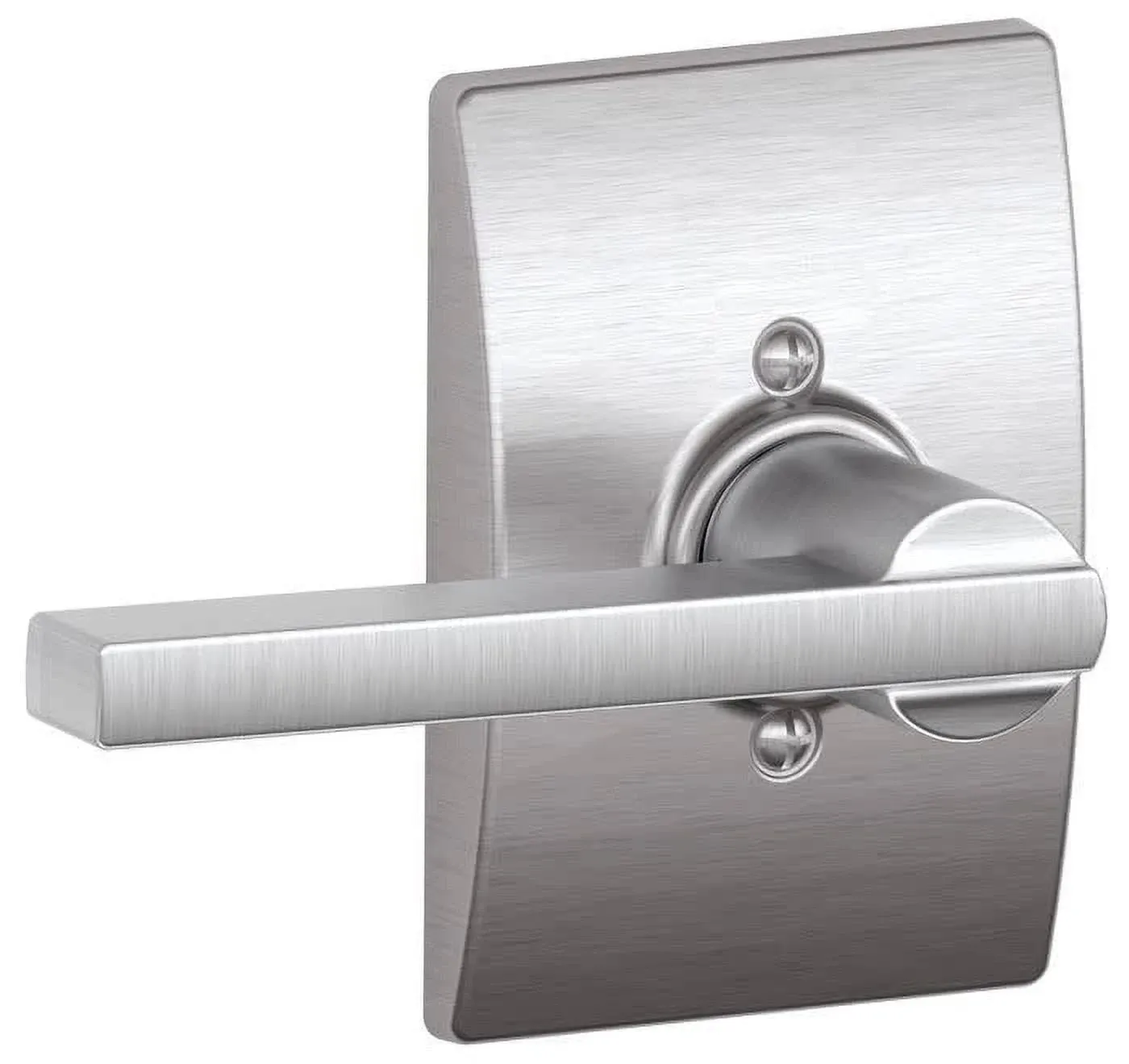 Schlage F170-LAT-CEN Latitude Non-Turning One-Sided Dummy Door - Chrome