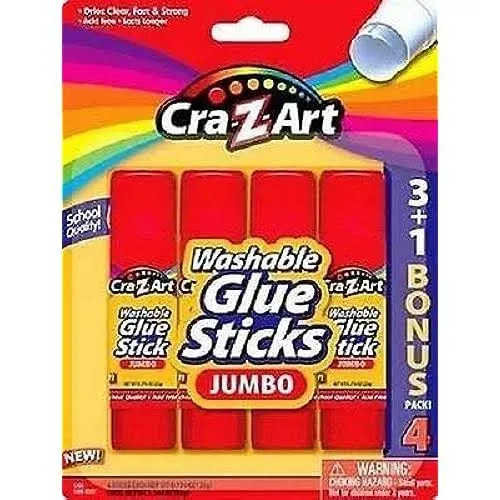 Cra-Z-Art School Quality Washable Jumbo School Glue Sticks