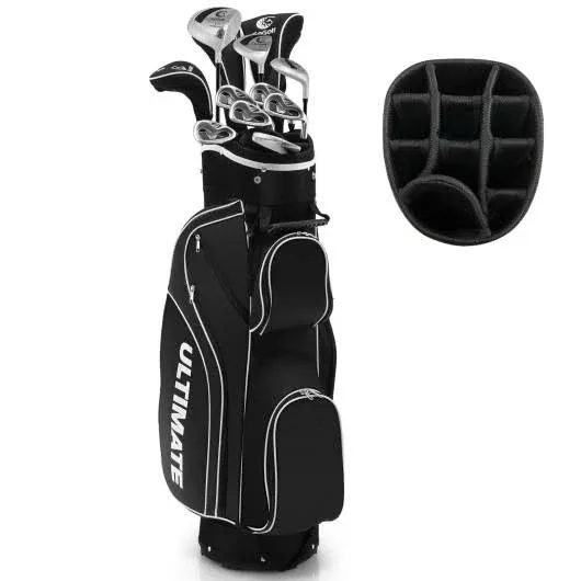 Costway Ladies Womens Complete Golf Clubs Set 10 Pieces Includes Alloy Driver