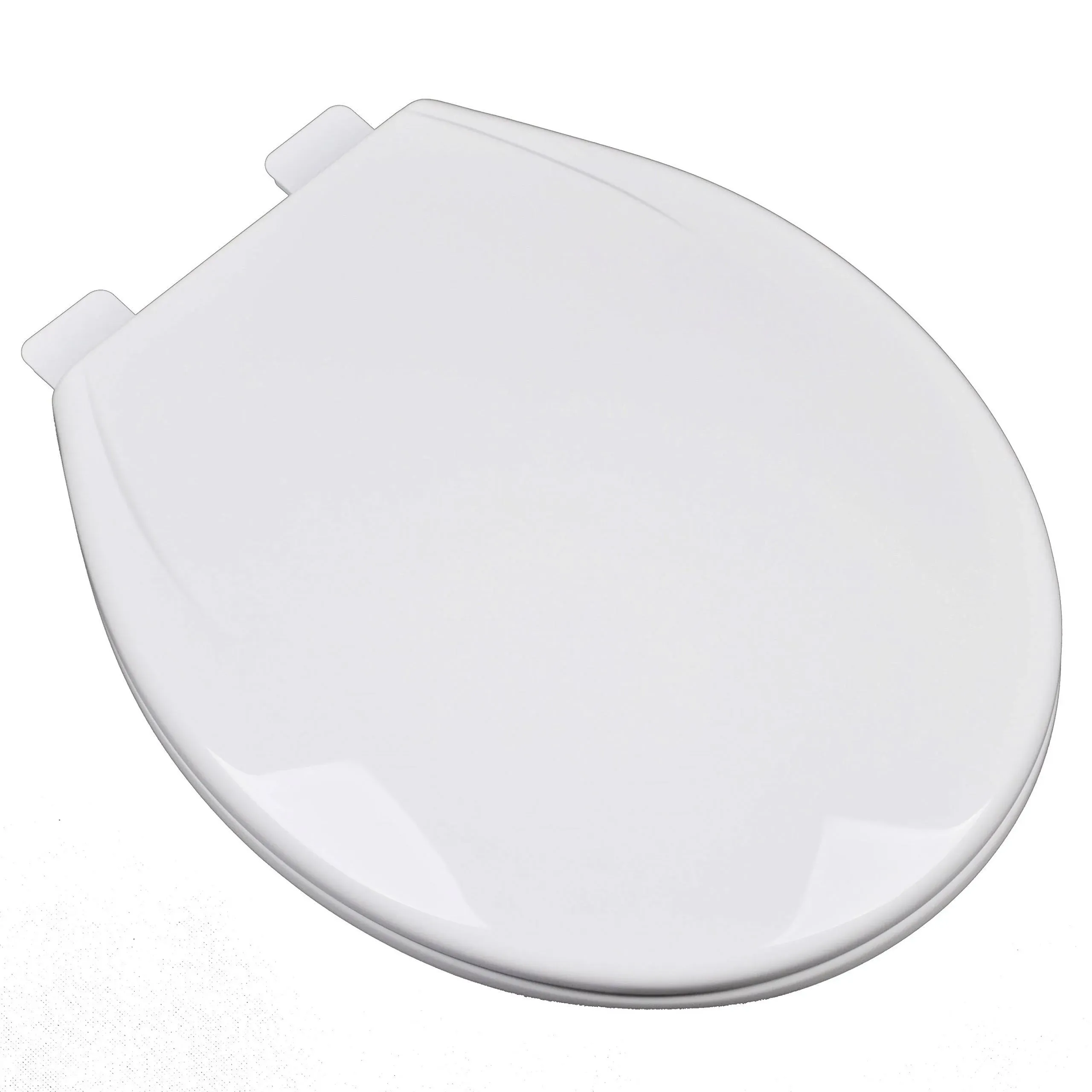 2F1R6-04 Slow Close Plastic Round Top Mount Adjustable Release and Clean Hinge Toilet Seat, Cotton White