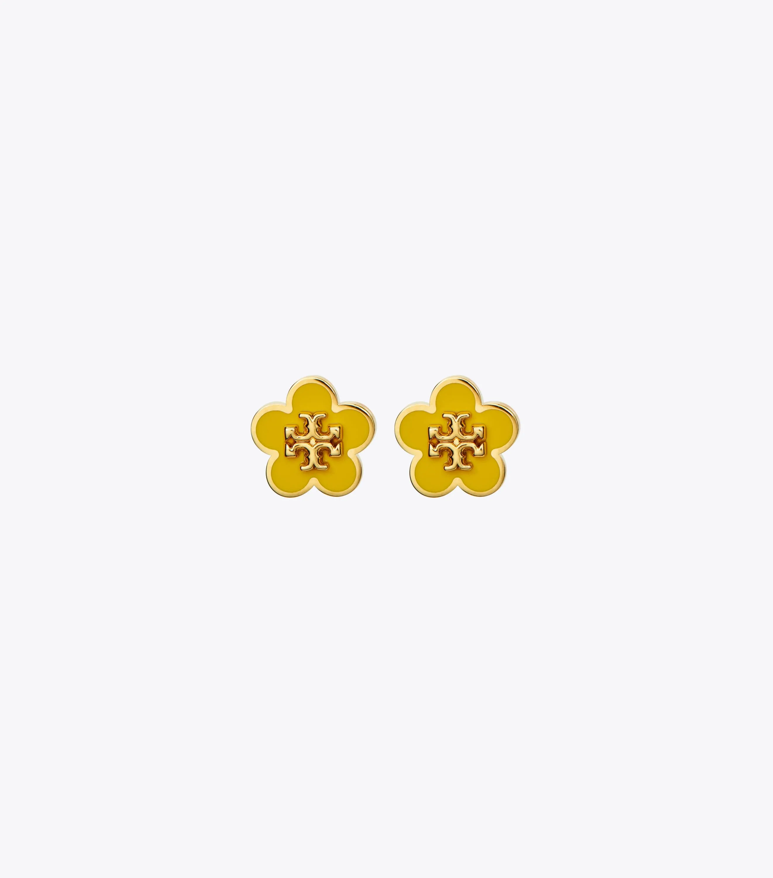 Tory Burch Kira Enamel Flower Stud Earrings