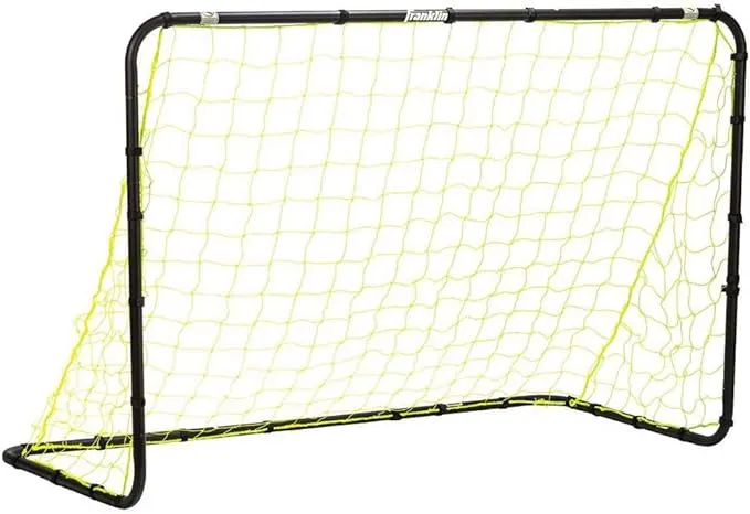 Franklin 6' x 4' Powder-Coated Steel Soccer Goal Black