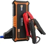 GOOLOO Car Jump Starter,4000A Peak 12V Battery Jumper Pack for All Gas and Up to 10.0L Diesel Engine,Portable Battery Booster Box with USB Quick Charge and Type C SuperSafe Orange