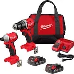 Milwaukee 3692-22CT M18 Compact Brushless 2-Tool Combo Kit