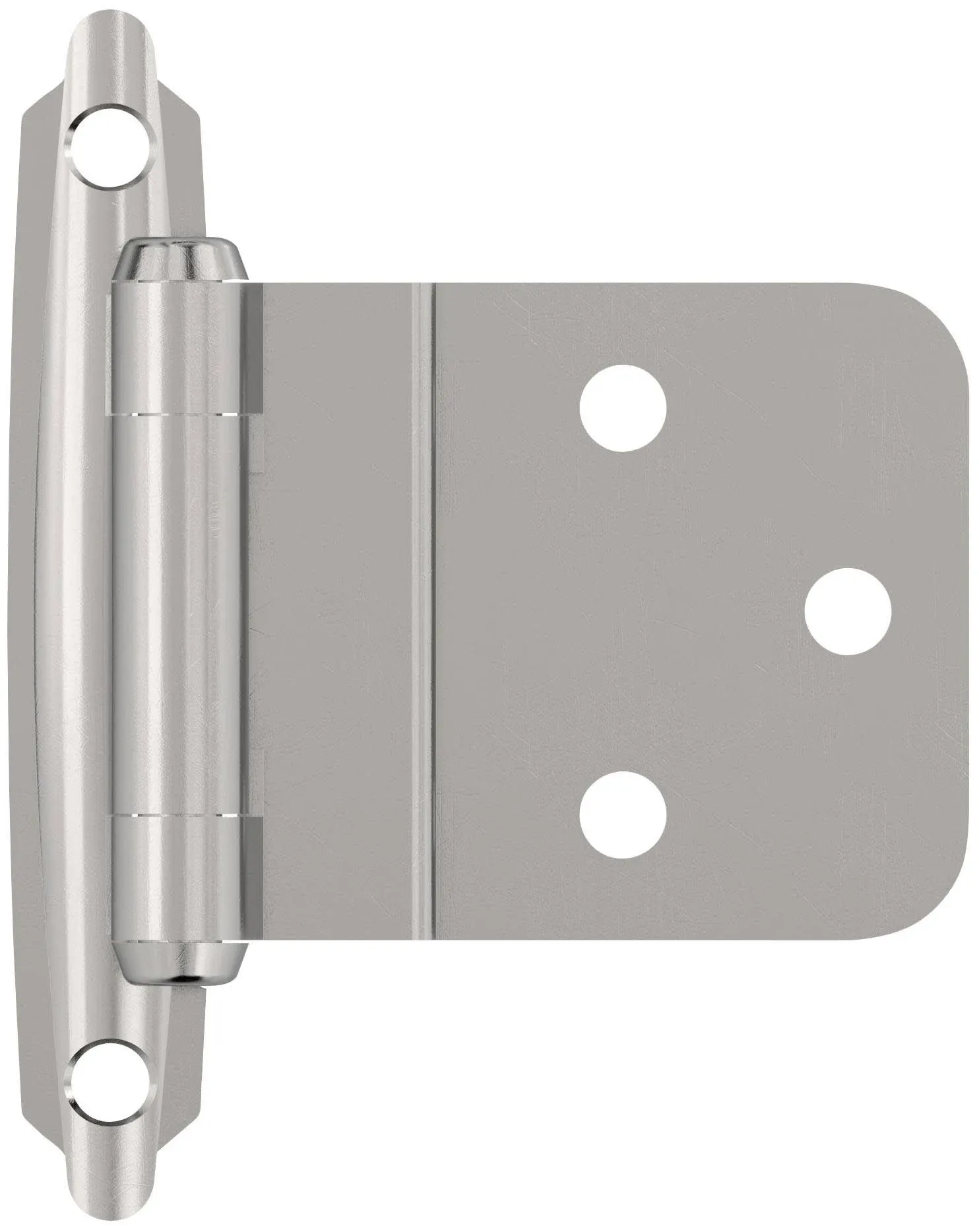 Self-Closing Face Mount Cabinet Hinges Collection - Self Closing Face Mount 3/8" Inset Hinge (Pair) in Polished Chrome by Amerock