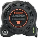 Lufkin 1-1/4" x 16' Shockforce Nite Eye G2 Tape Measure L1216B-02