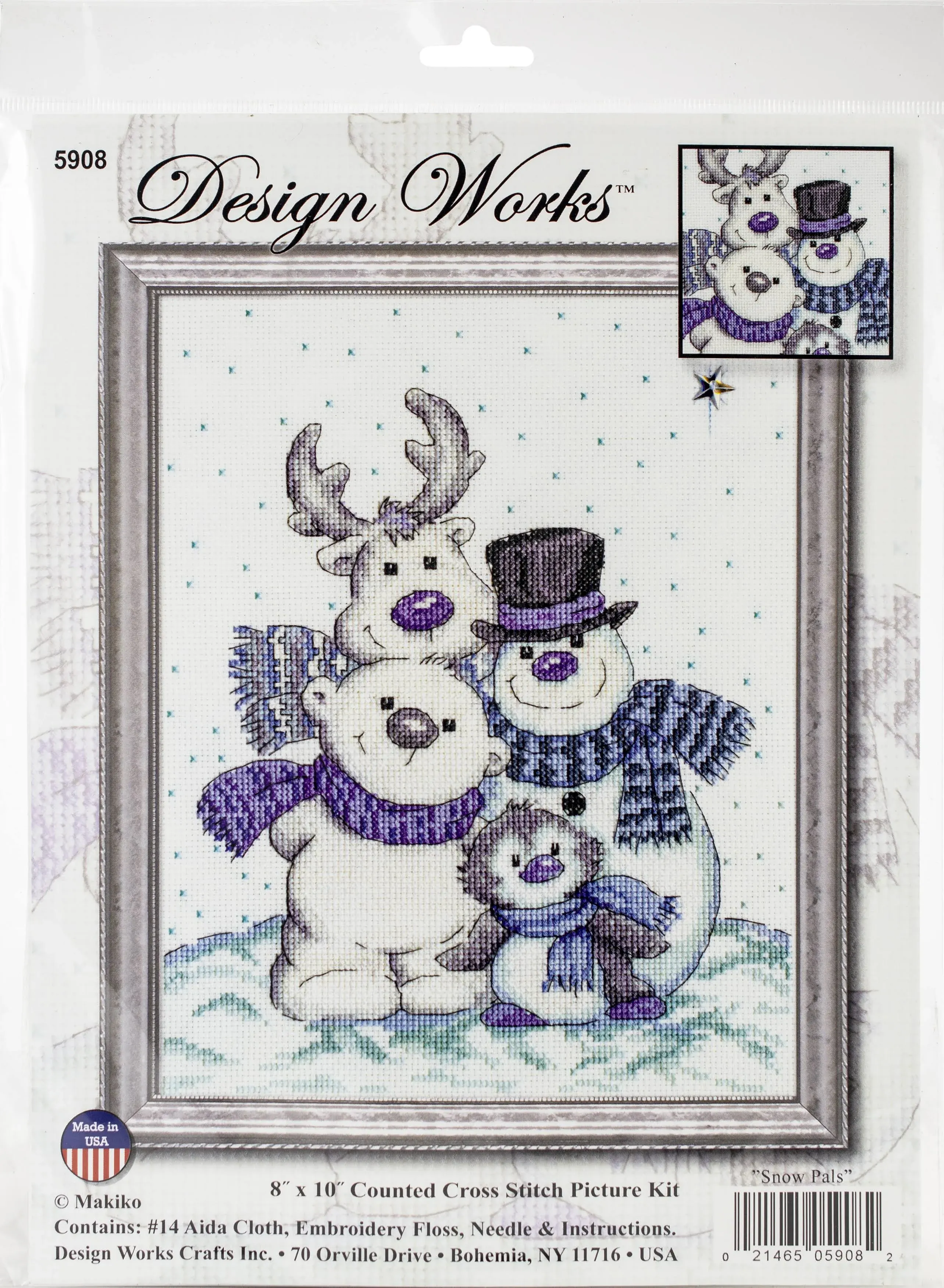 Design Works Counted Cross Stitch kit - Snow Pals