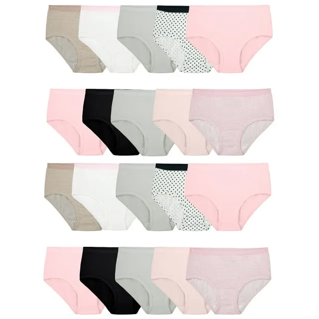 Fruit of the Loom Girls' Cotton Brief Underwear