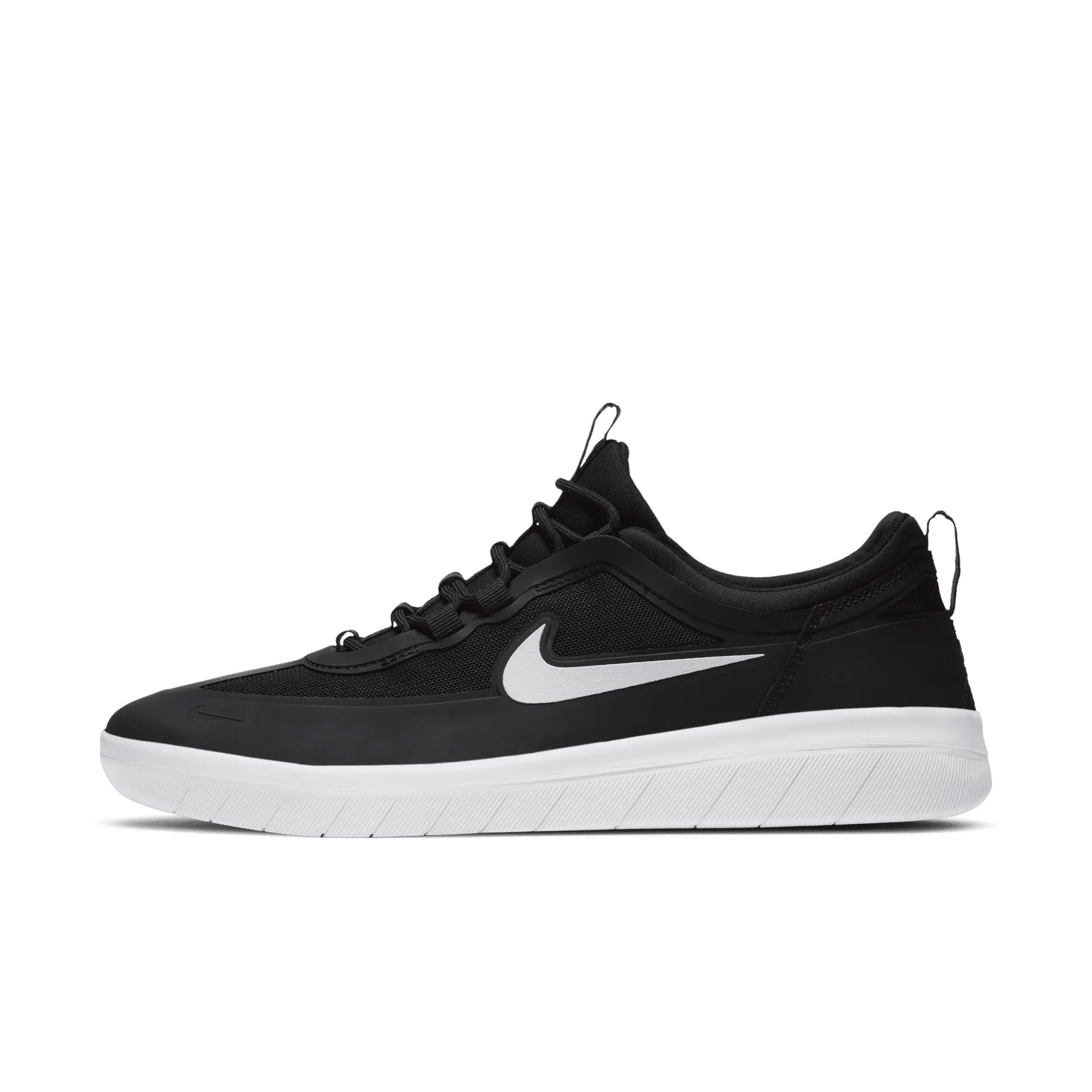 Nike Sb Nyjah Free Mens Skate Shoe Black White Black Black 8.5