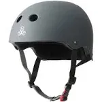 Triple 8 The Certified Sweatsaver Helmet Carbon Rubber