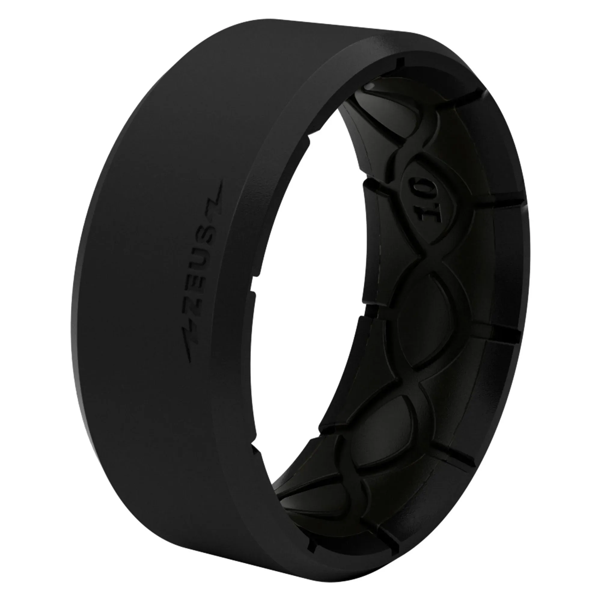 Groove Life Zeus Edge Midnight Black Silicone Ring, Size 11