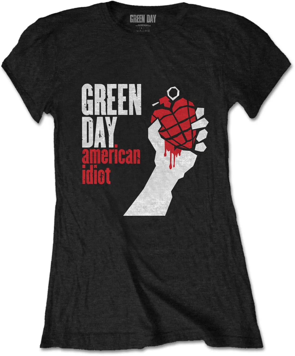 Green Day American Idiot T-Shirt black New