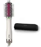 Shark HT212 SmoothStyle Heated Comb + Blow Dryer Brush with Heat Resistant Storage Bag, Dual Mode, for All Hair Types, Silk