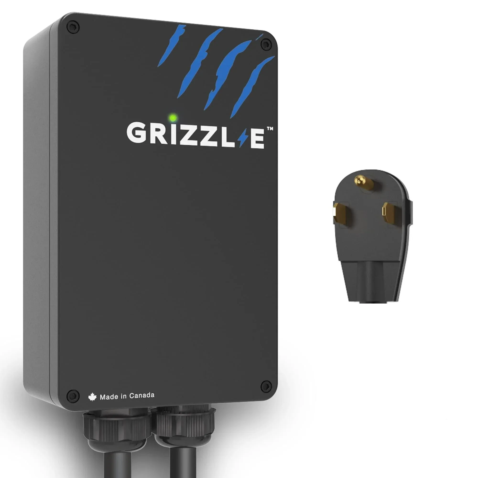 Grizzl-E Level 2 EV Charger, 16/24/32/40 Amp, NEMA 14-50 Plug/06-50 Plug, 24 Feet Premium Cable, Indoor/Outdoor Car Charging Station,