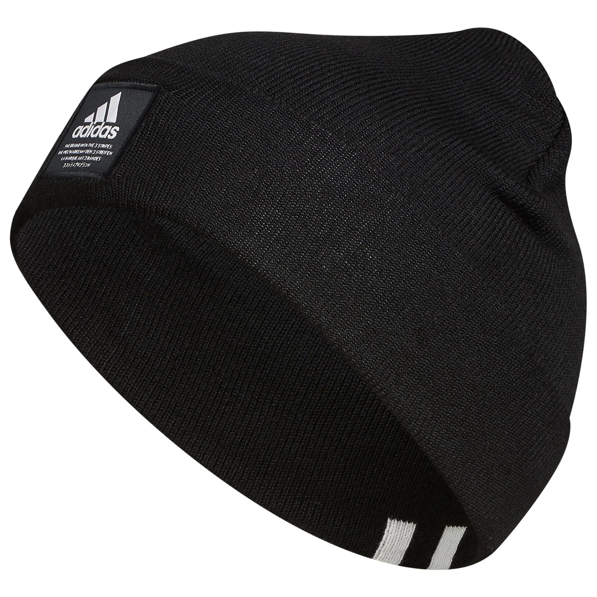 NWT Men&#x27;s Adidas Amplifier Black Beanie