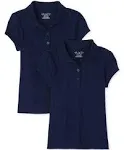 The Children's Place Girls' Multipack Short Sleeve Soft Jersey Knit Polos