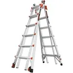 Little Giant Model 15422-801 | Velocity, Model 22 - ANSI Type iA - 300 lb Rated, Aluminum Articulated Extendable Ladder with Ratchet Levelers