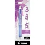 Pilot Dr Grip Frosted Refillable & Retractable Advanced Ink Ballpoint Pen, Medium Point, Assorted Color Barrels, Black Ink, 3-Pack 14628