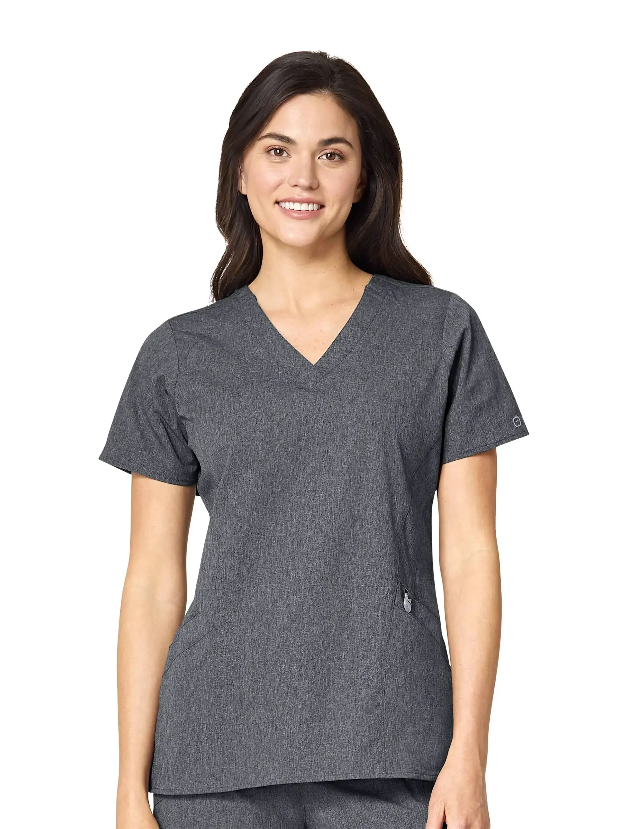 WonderWink W123 Women's Stylized V-Neck Scrub Top