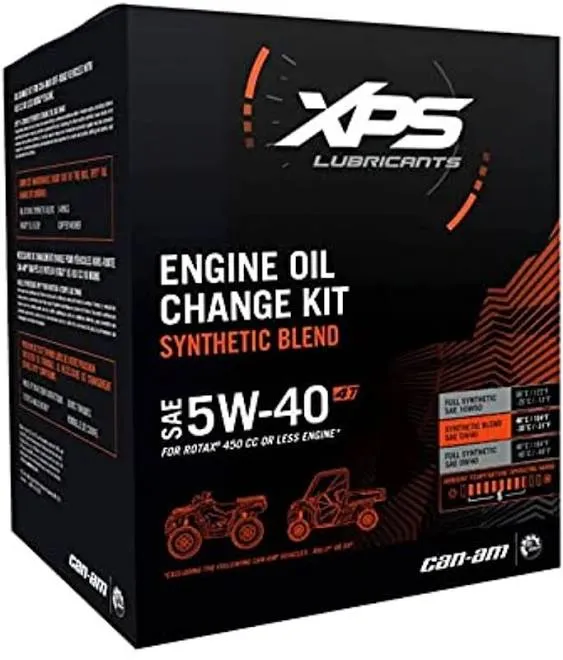 Can-Am Off-Road 4T 5W-40 Synthetic Blend Oil Change Kit for Rotax 450 Cc or Less