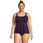 Lands' End Women's Plus Size Flutter Tankini Top