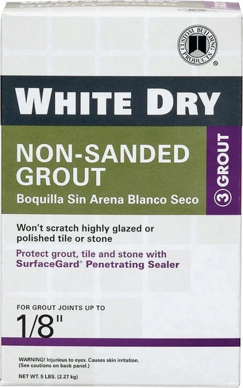 White Dry Tile Grout, 5 lb.