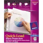 Avery Quick Top & Side Loading Sheet Protectors 73803