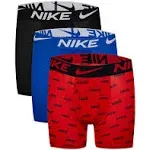 Boys' Nike Essential 3 Pack Boxer Briefs, Small, Red