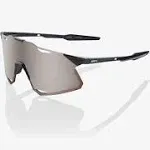 100% Hypercraft Sunglasses Gloss Black; HiPER Silver Mirror