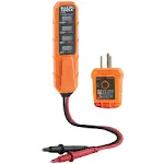 Klein Tools ET45VP Electrical Test Kit with GFCI Outlet Tester and AC/DC Voltage Tester, Orange