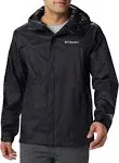 Columbia Men's Watertight II Rain Jacket, Size Large, Black