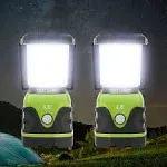 LE 1000LM Battery Powered LED Camping Lantern, Waterproof Tent Light with 4 Light Modes, Camping Essentials, Portable Lantern Flashlight for Camping, Hurricane, Emergency, Hiking, Power Outages