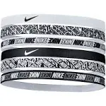 Women's Nike Printed Headbands - 6 Pack (White)