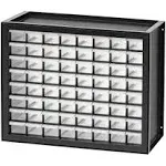 IRIS USA 64 Drawer Stackable Storage Cabinet for Hardware Parts Crafts, Black