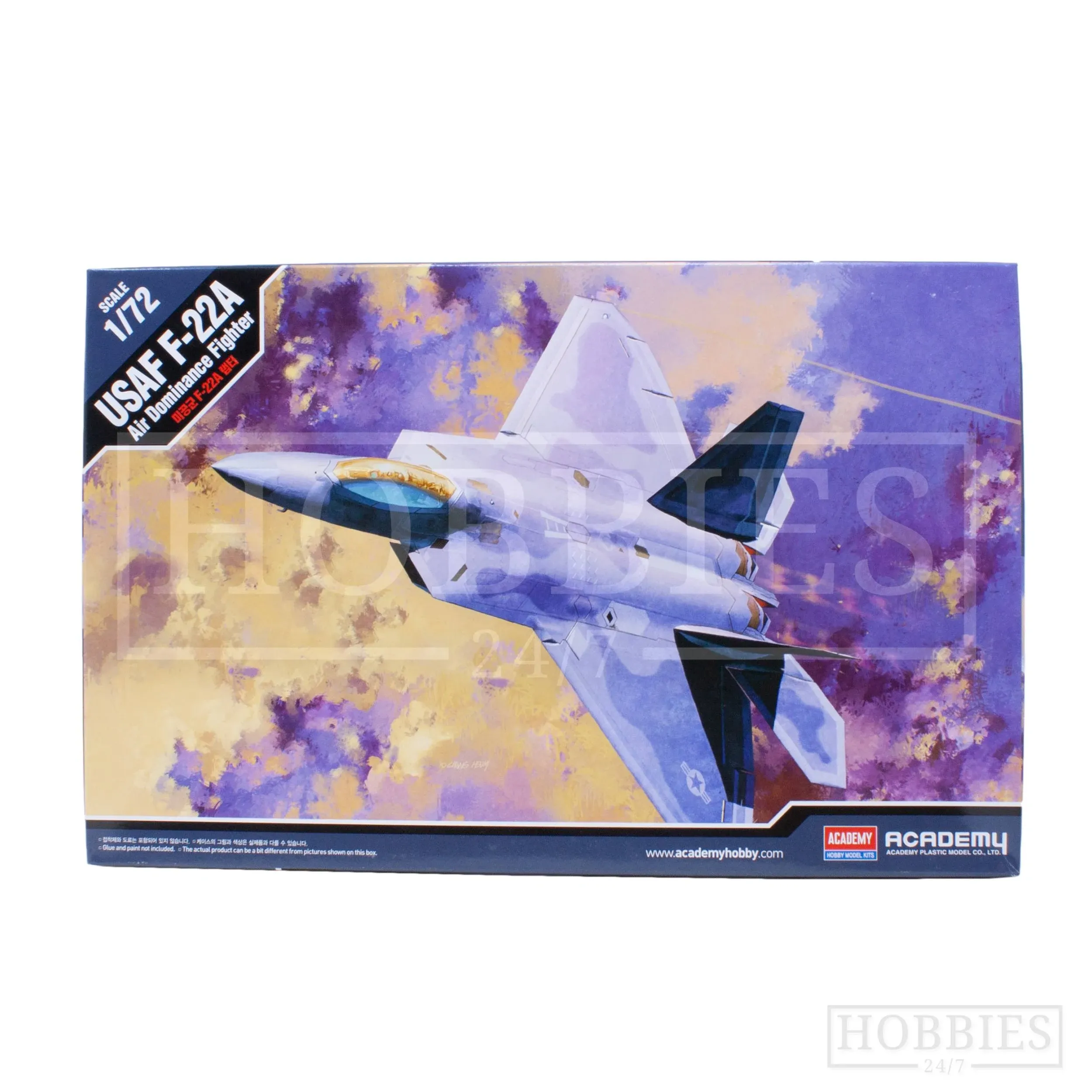 (1/72) 12423 USAF F-22A Air Dominance Fighter ACADEMY HOBBY MODEL KITS